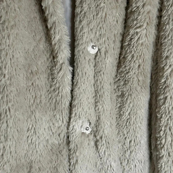 Kenneth Cole Women's Full-Snap Faux Fur Teddy Coat Size XL Color Block Tan Brown - Picture 5 of 8